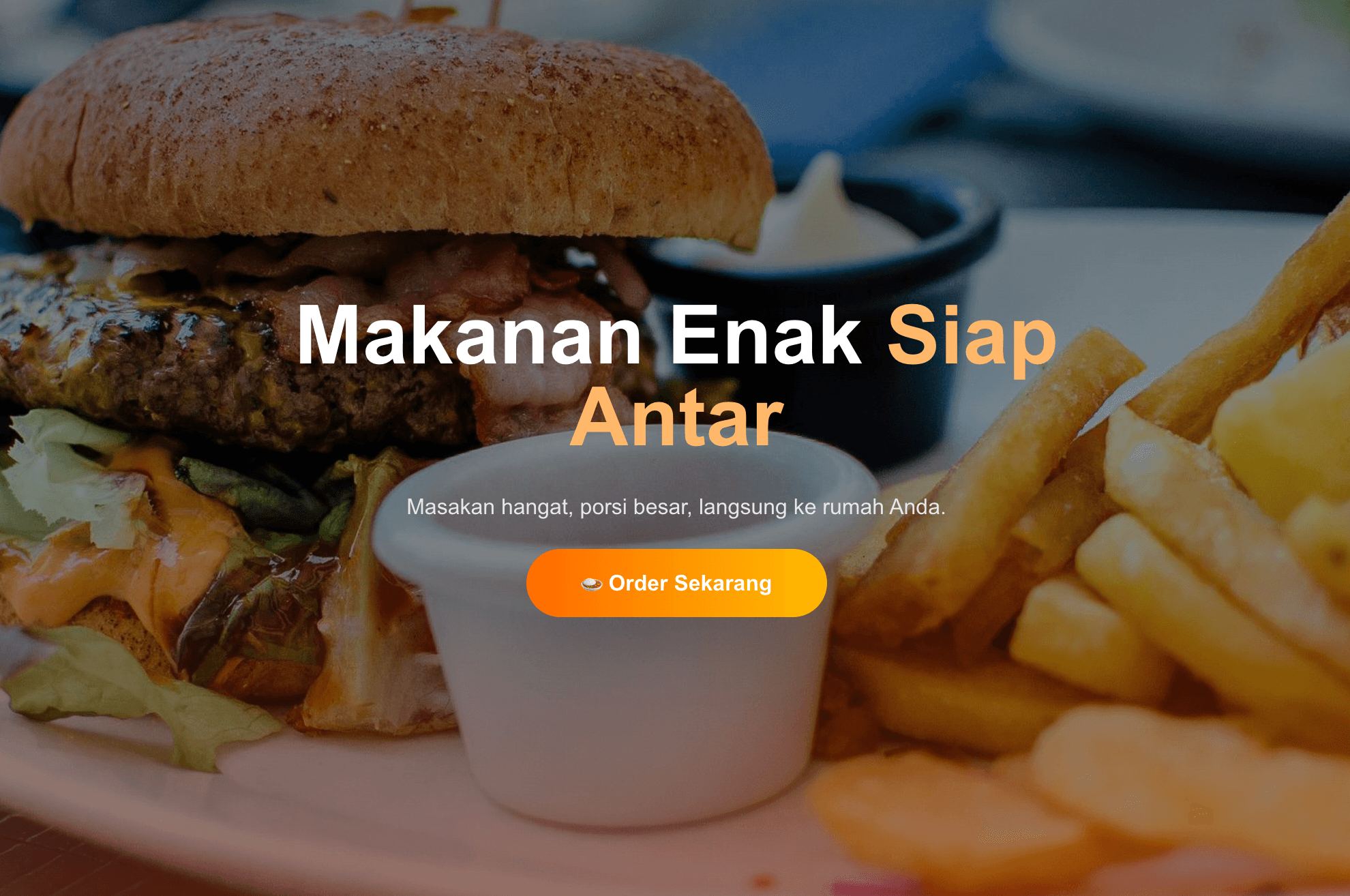 Contoh desain website profesional untuk bisnis kuliner dan restoran Jakarta